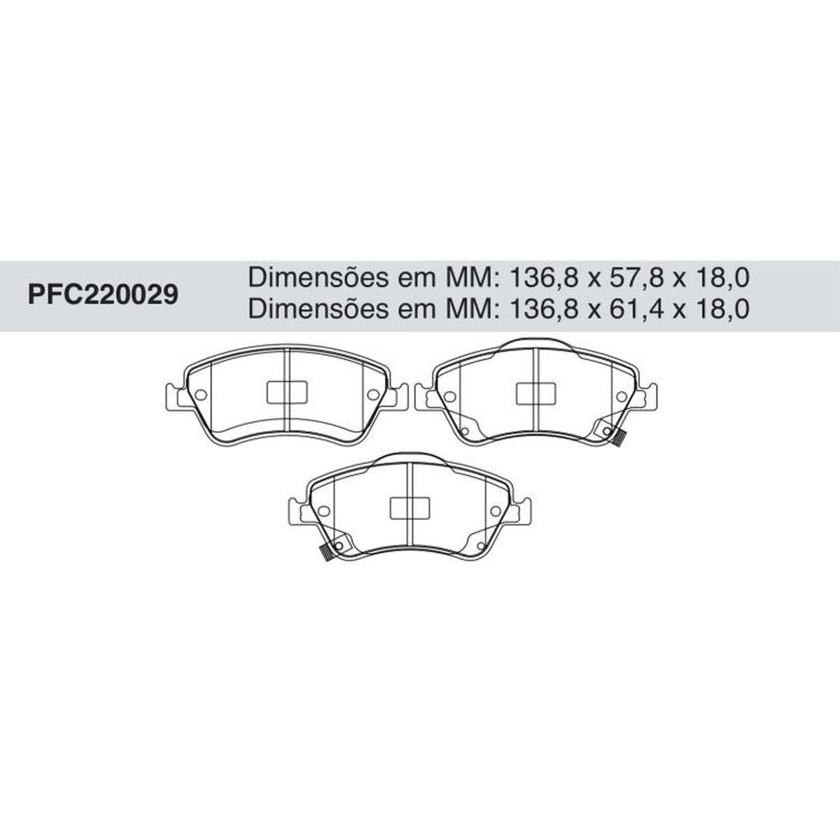 Jogo de Pastilha de Freio Dianteira para Toyota Corolla - Cofap - PFC220029