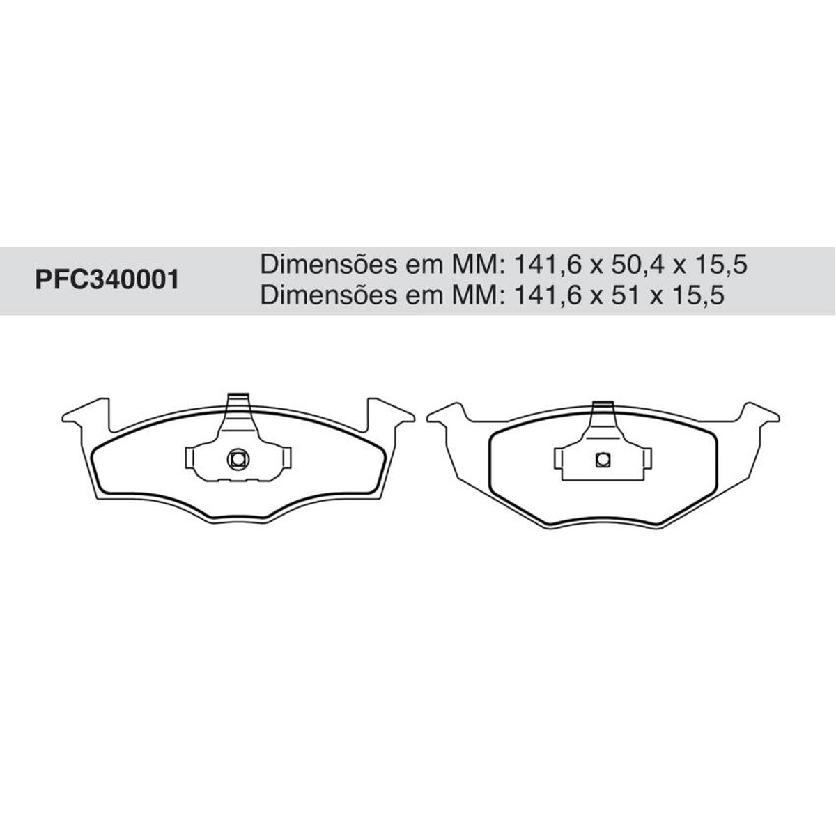 Jogo De Pastilha De Freio Dianteira - Cofap - PFC340001