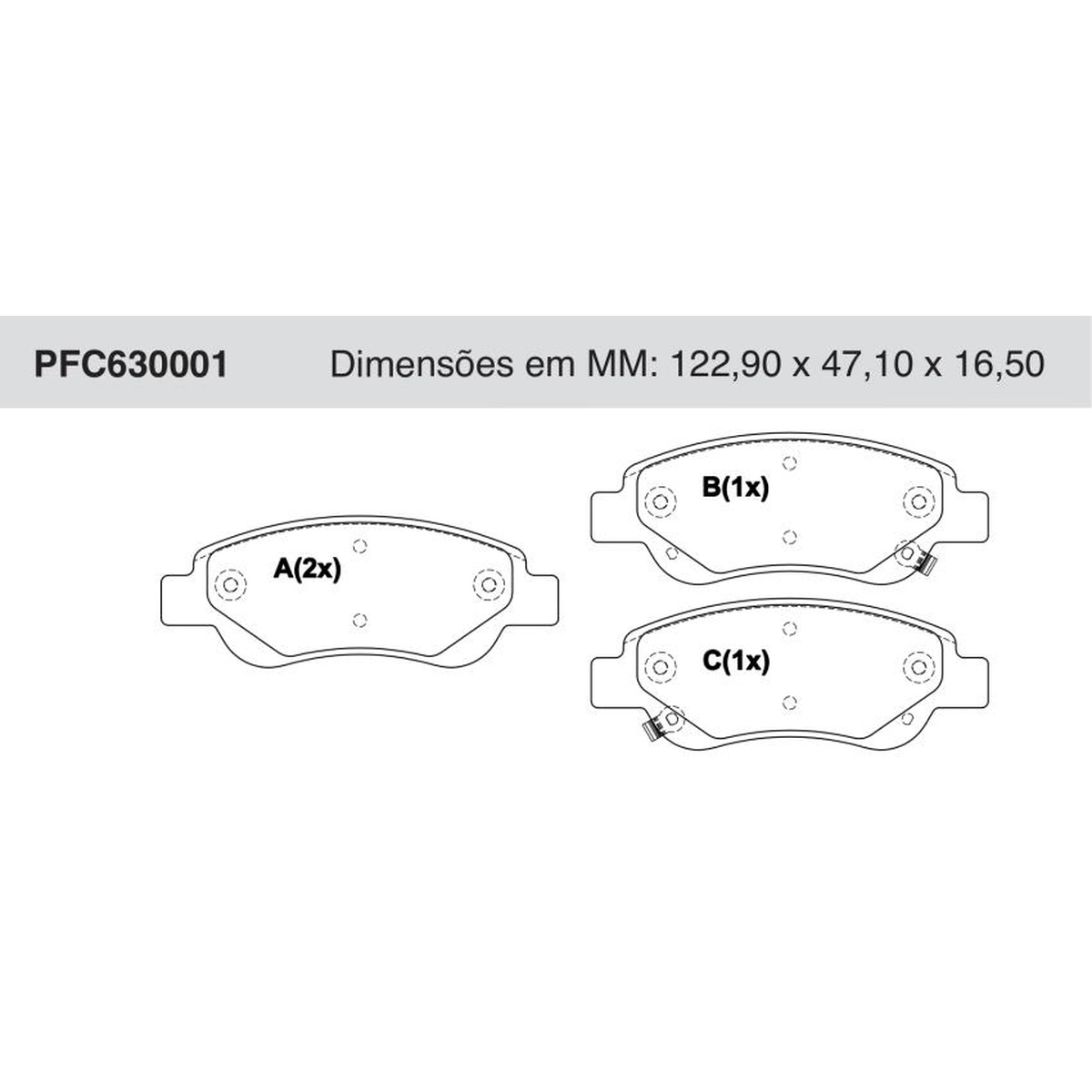 Jogo de Pastilha de Freio Dianteira para JAC J2 - Cofap - PFC630001