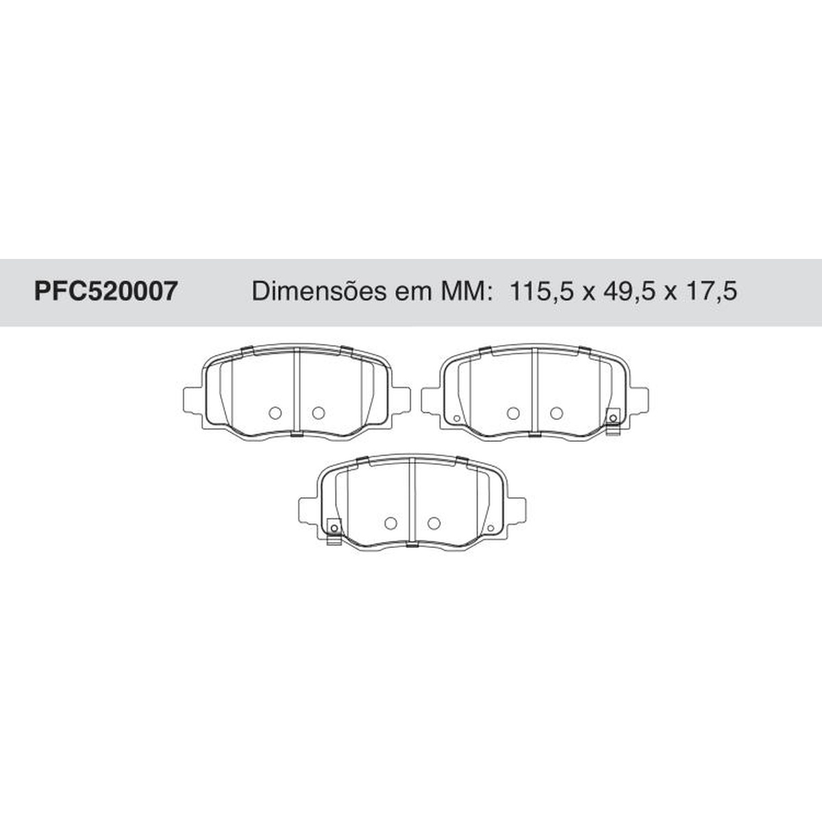 Jogo De Pastilha De Freio Cerâmica Traseira - Cofap - PFC520007