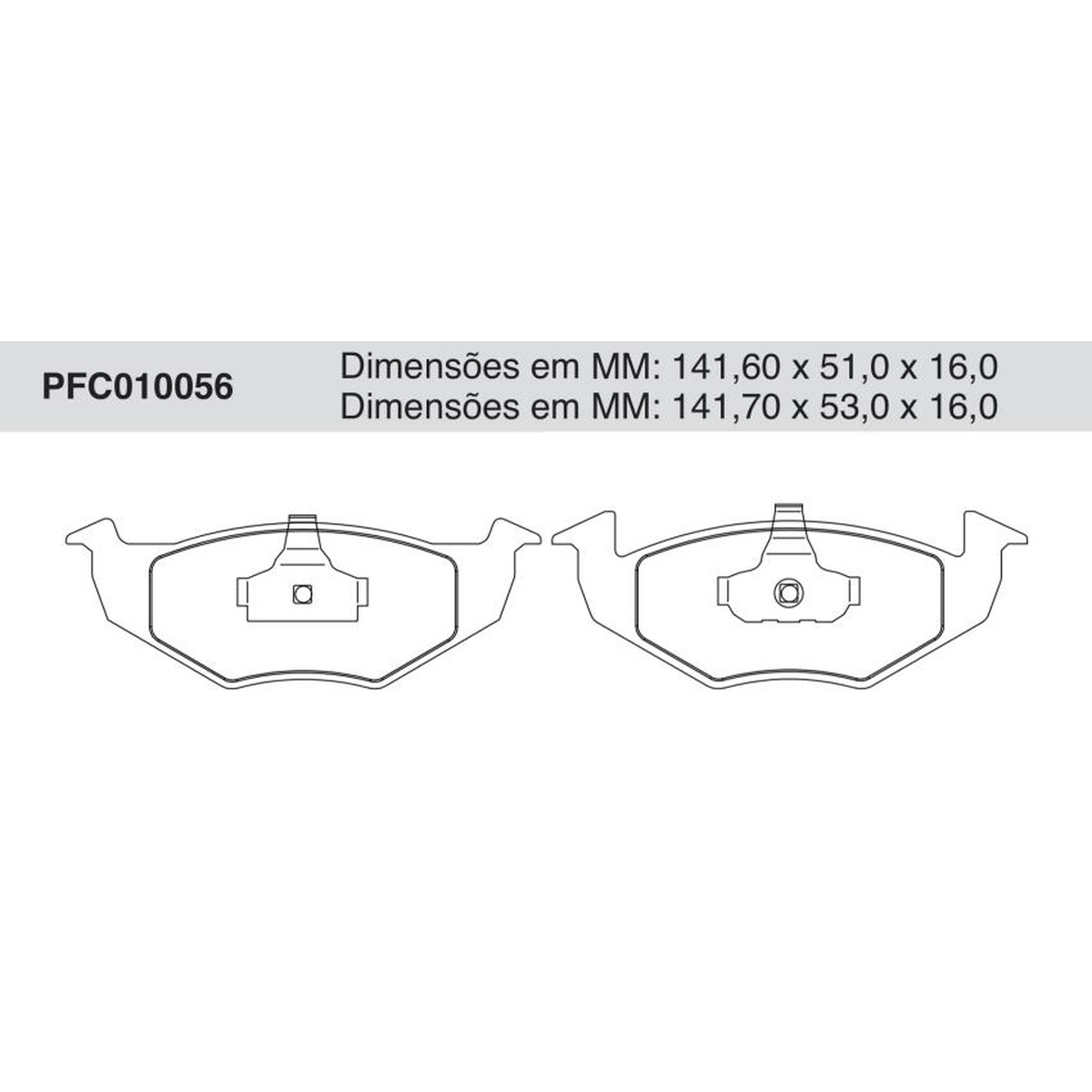 Jogo De Pastilha De Freio Dianteira - Cofap - PFC010056