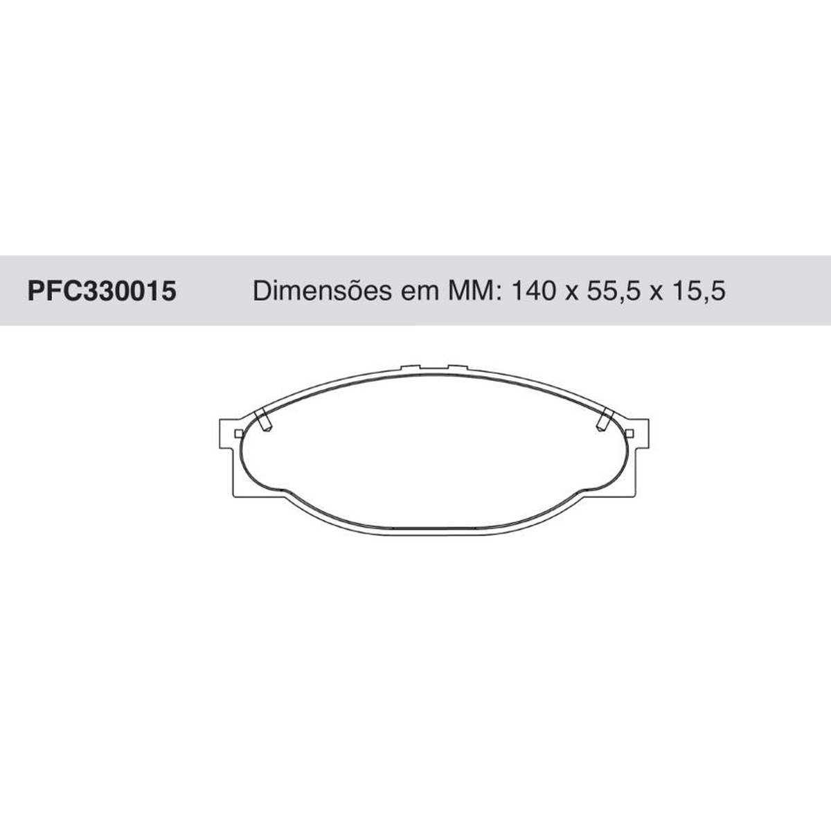 Jogo de Pastilha de Freio Dianteira para Jinbei Topic - Cofap - PFC330015