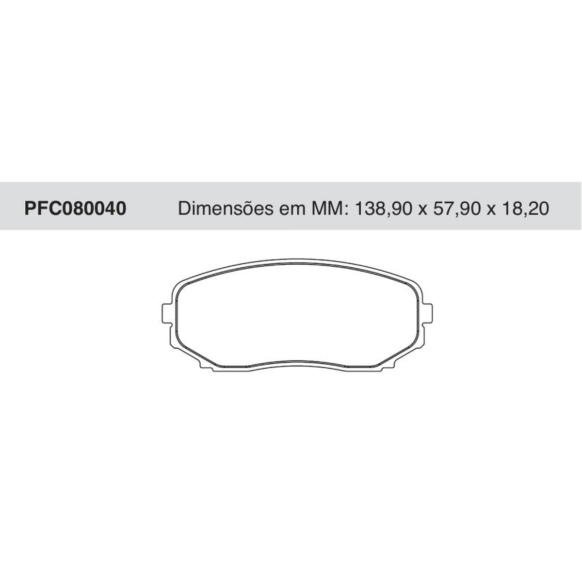 Jogo de Pastilha de Freio Dianteira para Ford Edge - Cofap - PFC080040