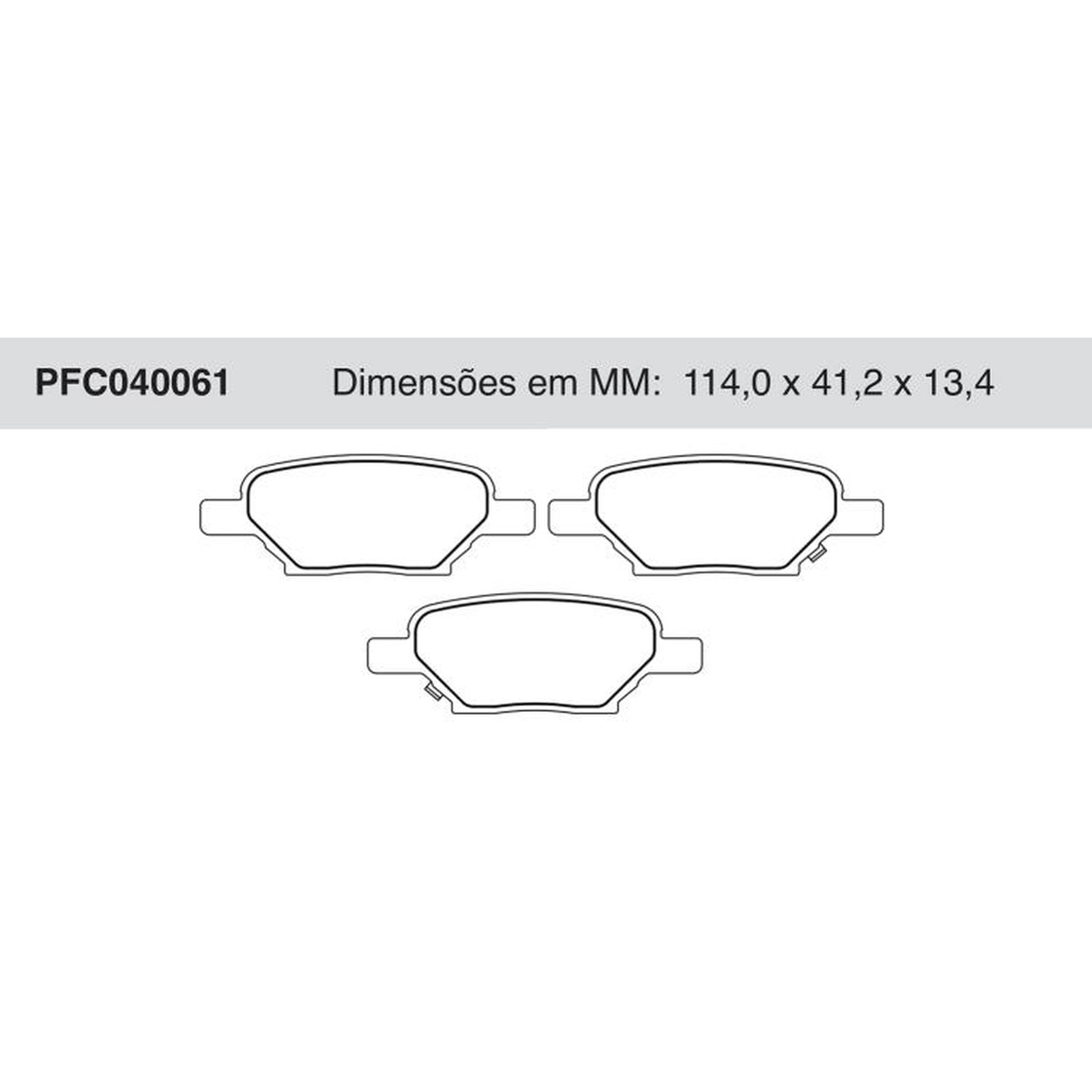 Jogo de Pastilha de Freio Traseira para Chevrolet Malibu - Cofap - PFC040061