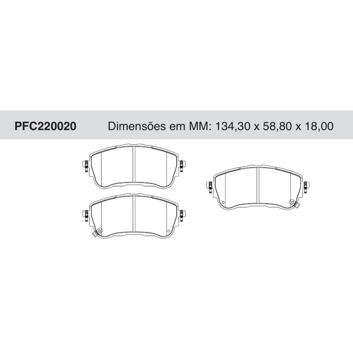 Jogo de Pastilha de Freio Dianteira para Toyota Corolla - Cofap - PFC220020