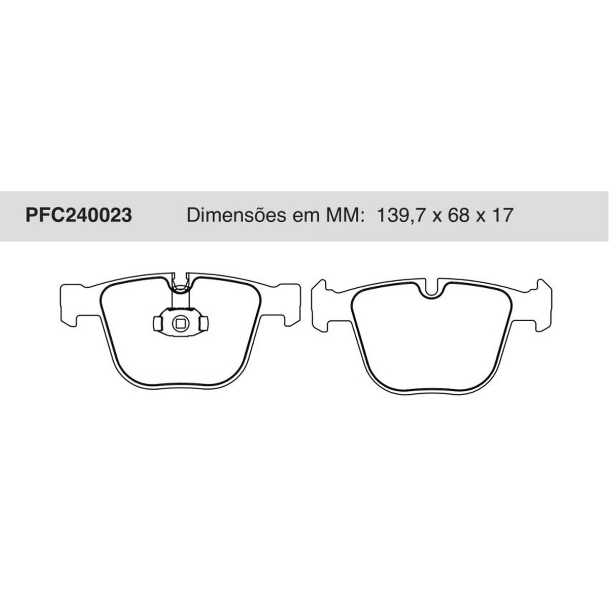 Jogo de Pastilha de Freio Traseira para BMW 540i - Cofap - PFC240023