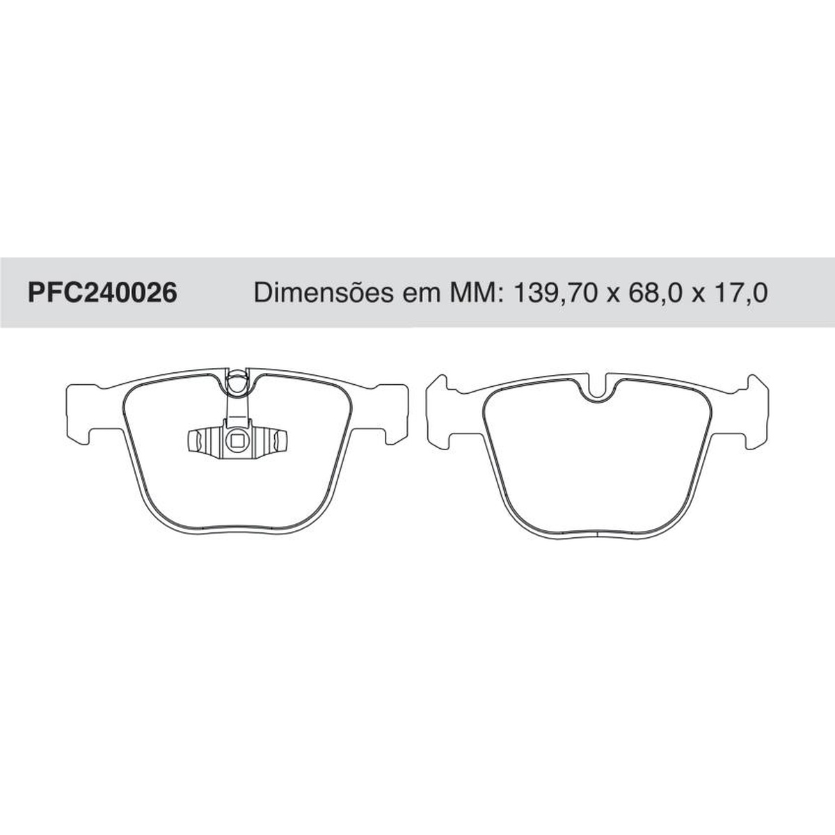 Jogo de Pastilha de Freio Traseira para BMW 535i e 745e - Cofap - PFC240026