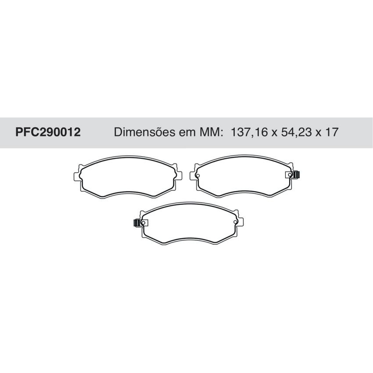 Jogo De Pastilha De Freio Dianteira - Cofap - PFC290012