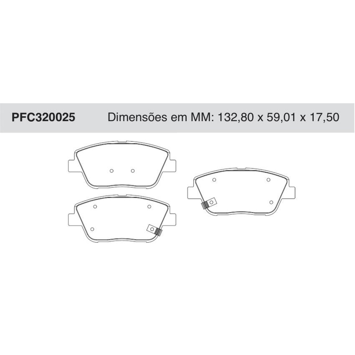 Jogo de Pastilha de Freio Dianteira para Hyundai Azera e KIA Optima - Cofap - PFC320025
