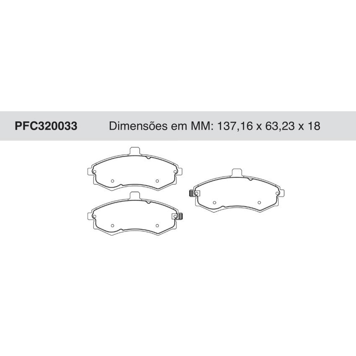 Jogo De Pastilha De Freio Dianteira - Cofap - PFC320033