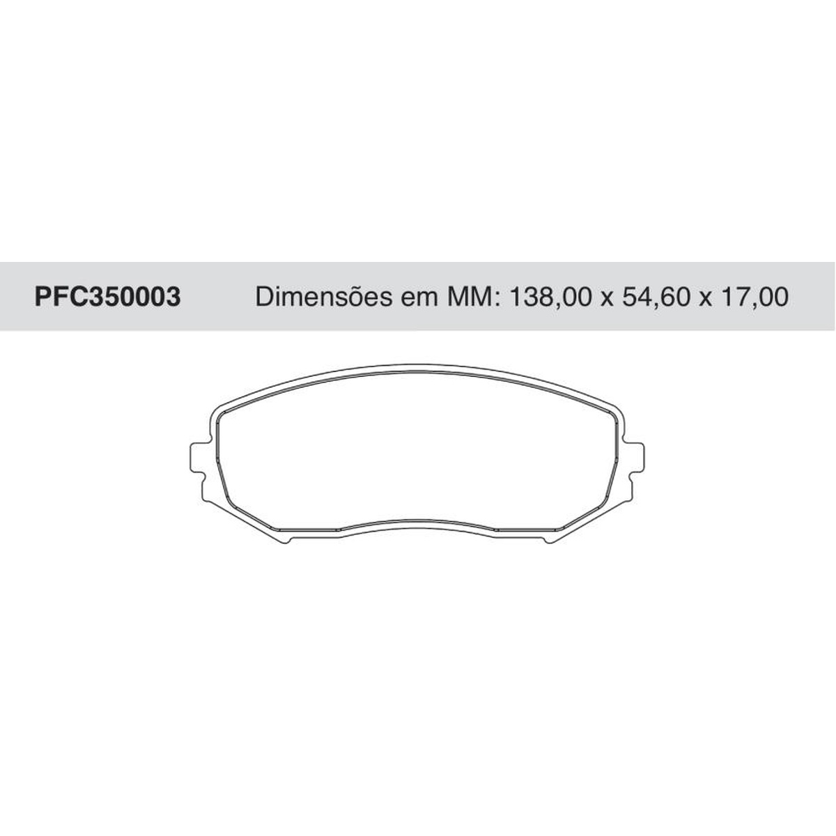 Jogo de Pastilha de Freio Dianteira para Suzuki Grand Vitara e Vitara - Cofap - PFC350003