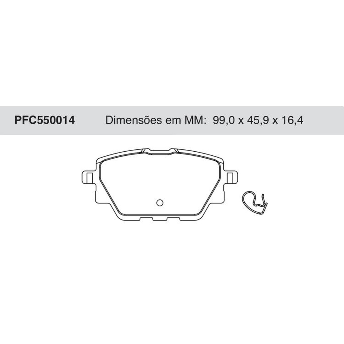 Jogo De Pastilha De Freio Traseira - Cofap - PFC550014