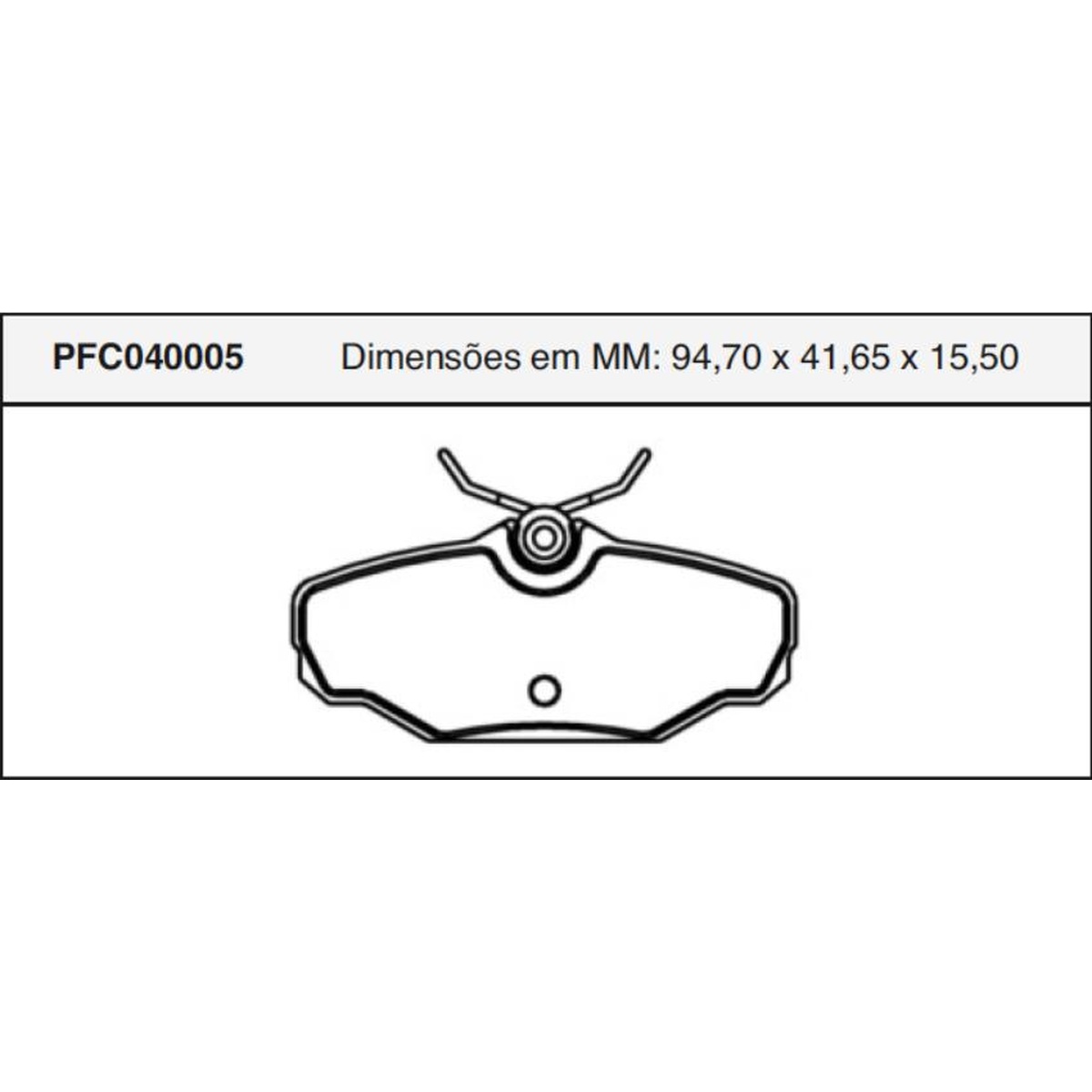 Jogo de Pastilha de Freio Traseira para Chevrolet Ipanema e Kadett - Cofap - PFC040005