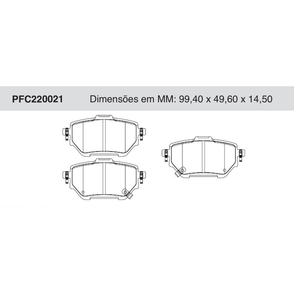 Jogo de Pastilha de Freio Traseira para Toyota Corolla - Cofap - PFC220021