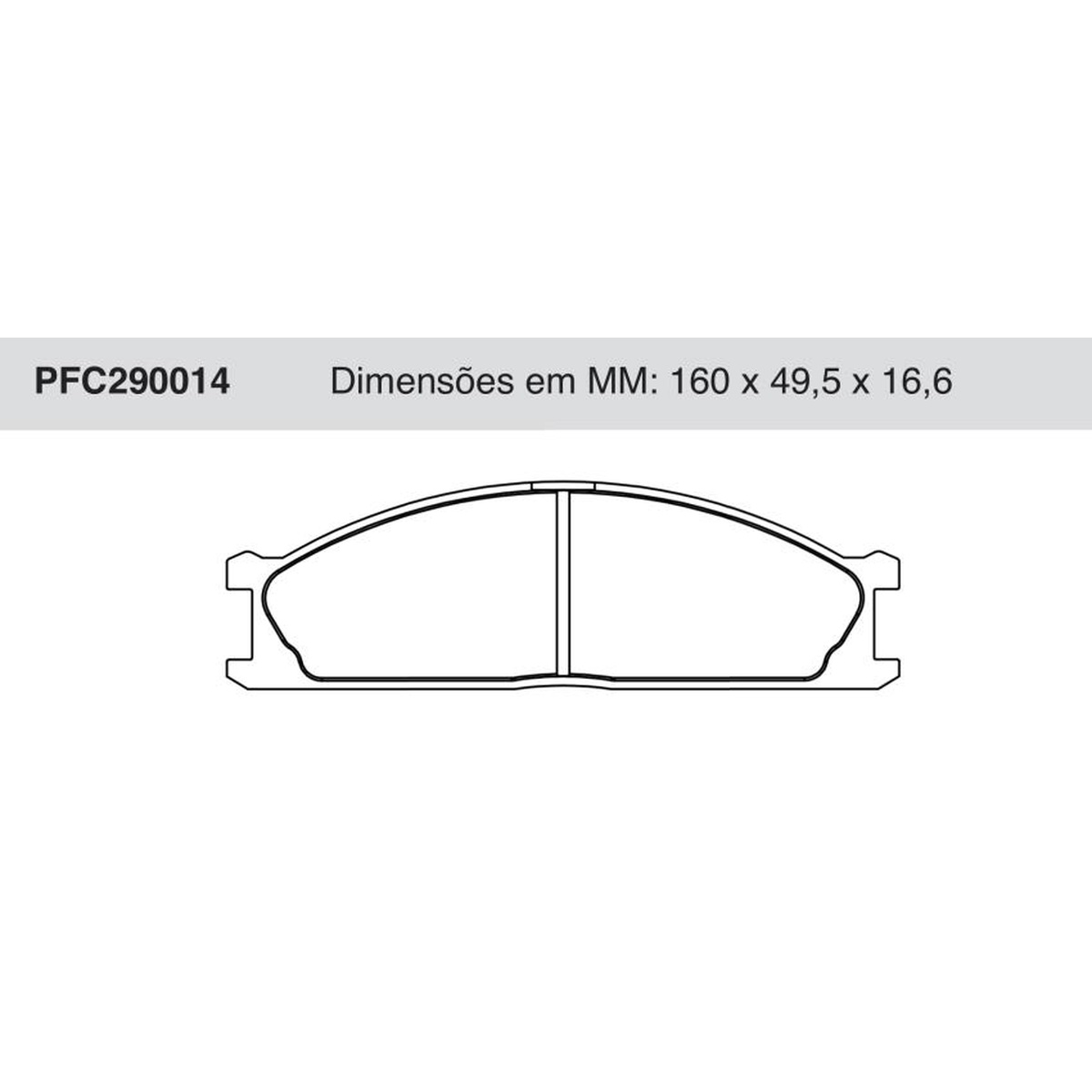 Jogo de Pastilha de Freio Dianteira para Nissan Frontier - Cofap - PFC290014