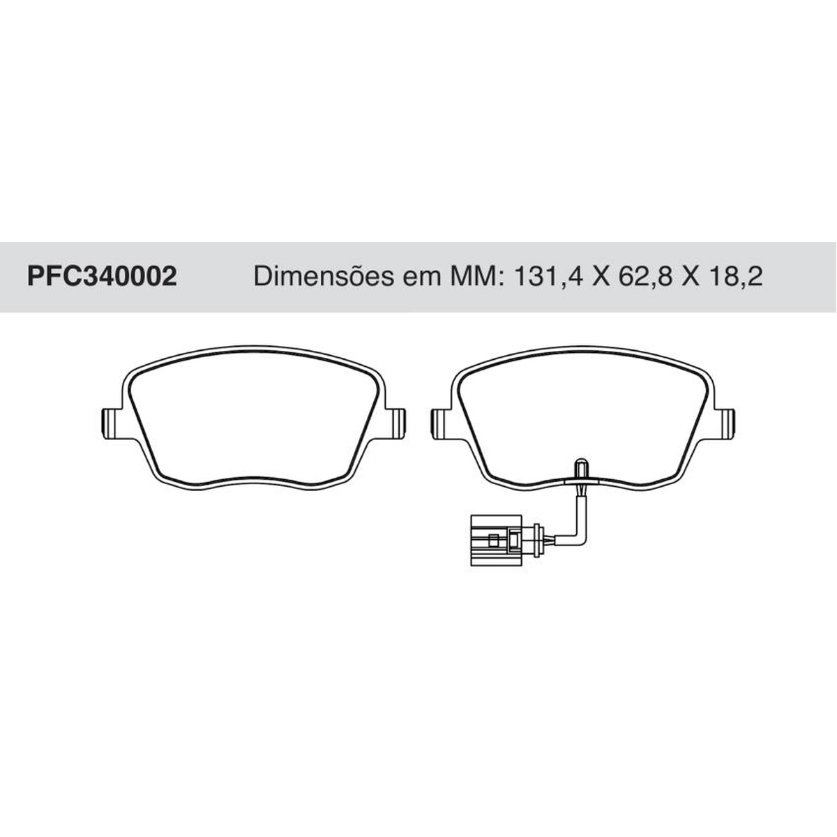 Jogo De Pastilha De Freio Dianteira - Cofap - PFC340002