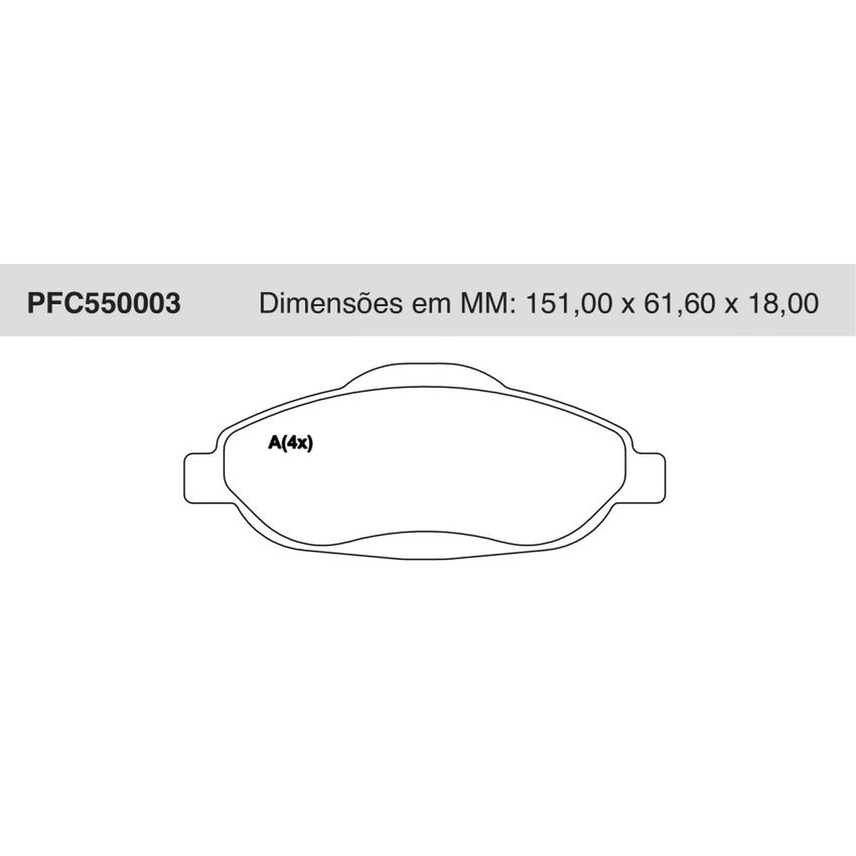 Jogo De Pastilha De Freio Dianteira - Cofap - PFC550003
