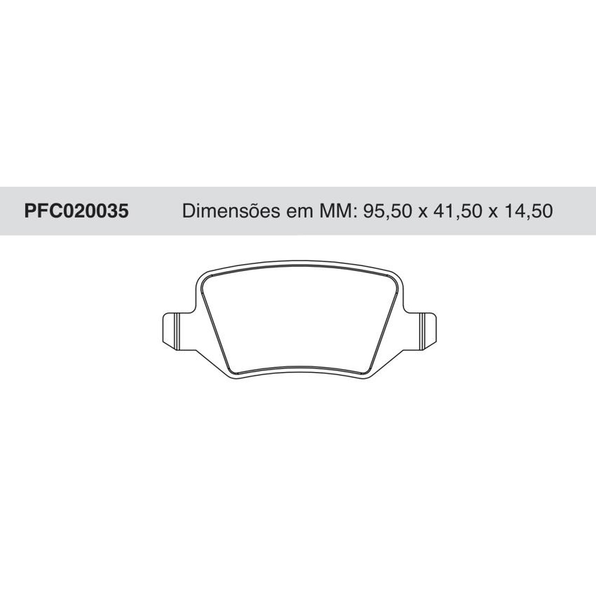 Jogo De Pastilha De Freio Traseira - Cofap - PFC020035