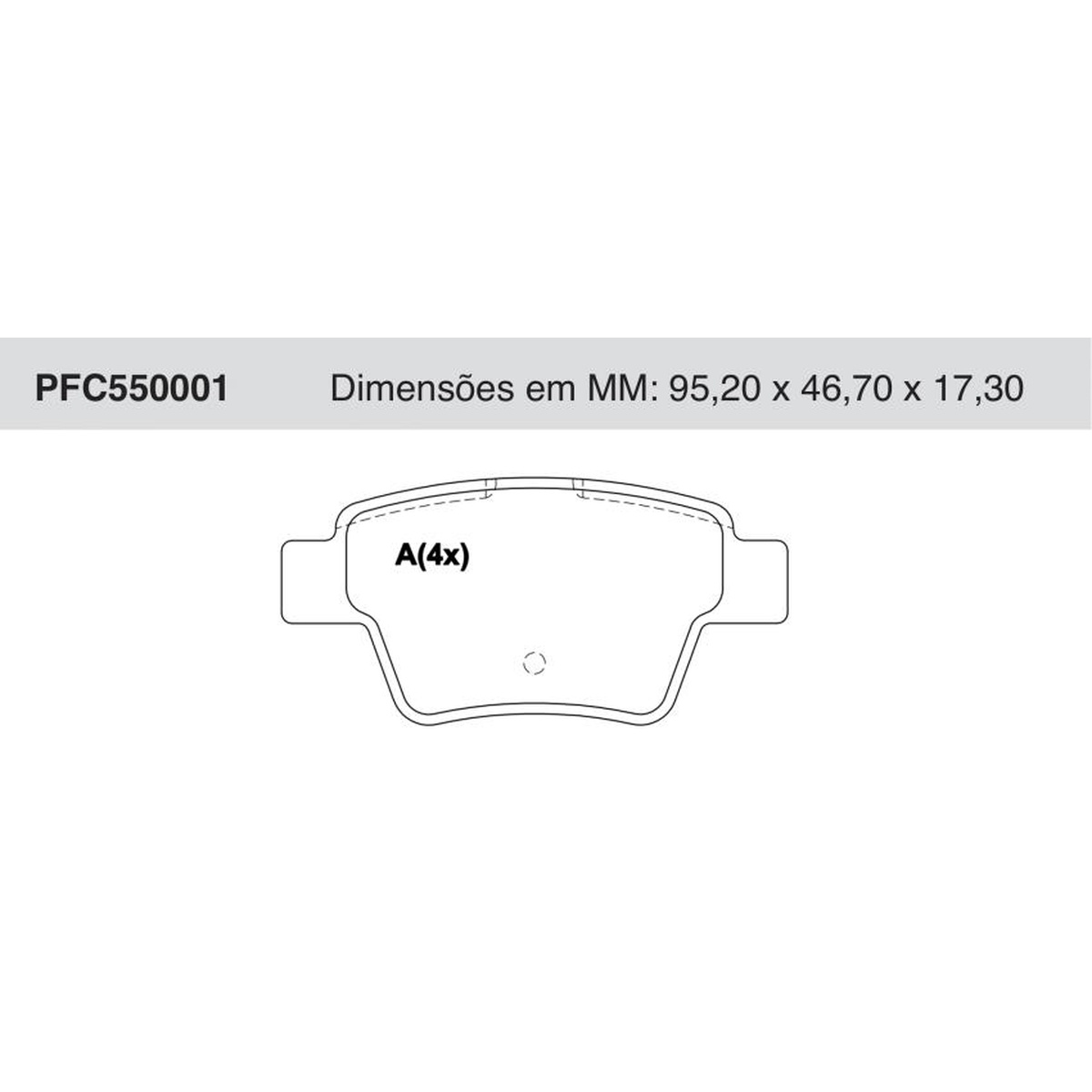 Jogo De Pastilha De Freio Dianteira - Cofap - PFC550001