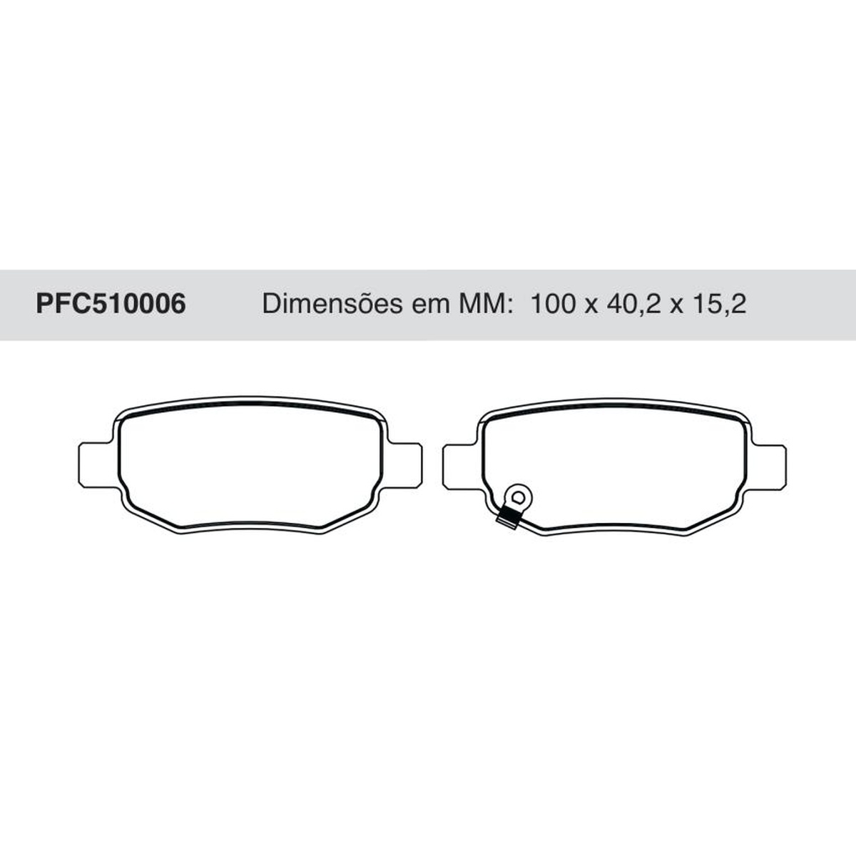Jogo de Pastilha de Freio Traseira para Chery Cielo e Lifan X60 - Cofap - PFC510006