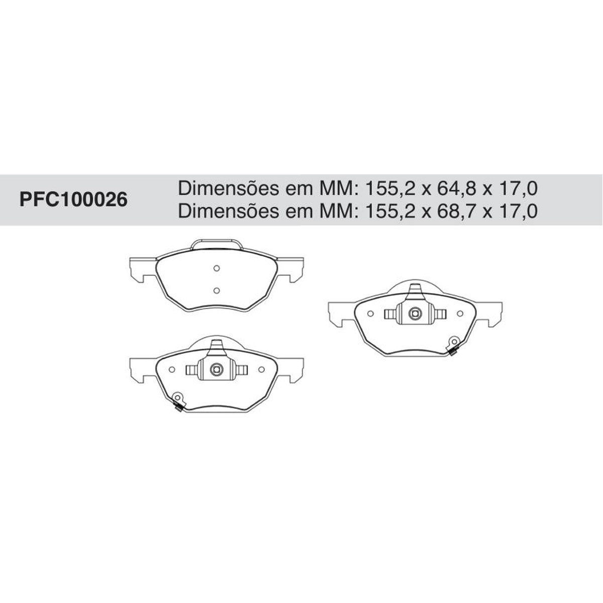 Jogo de Pastilha de Freio Dianteira para Honda Accord - Cofap - PFC100026