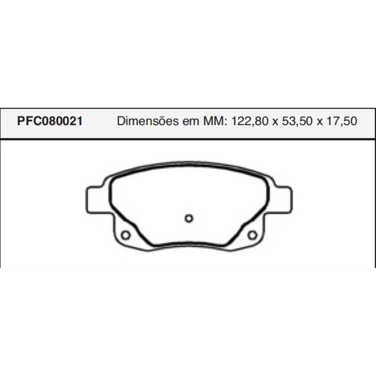 Jogo de Pastilha de Freio Traseira para Ford Transit - Cofap - PFC080021