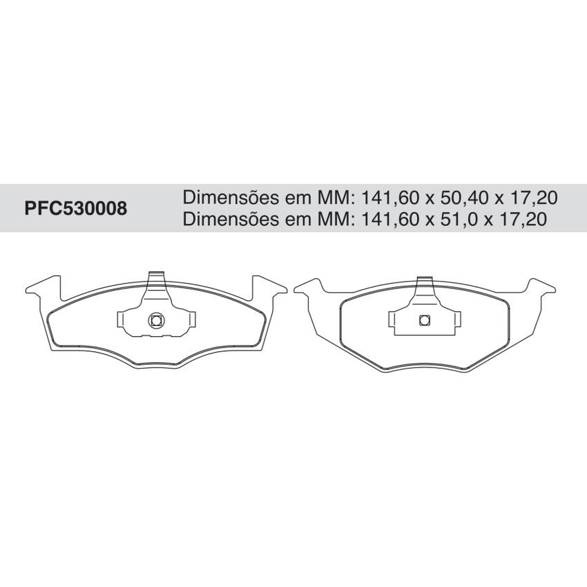 Jogo de Pastilhas de Freio Dianteiras - Cofap - PFC530008