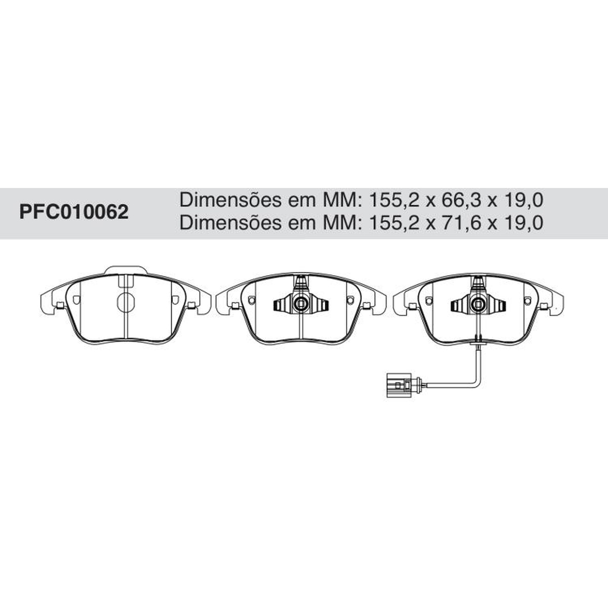 Jogo De Pastilha De Freio Dianteira Cerâmica - Cofap - PFC010062