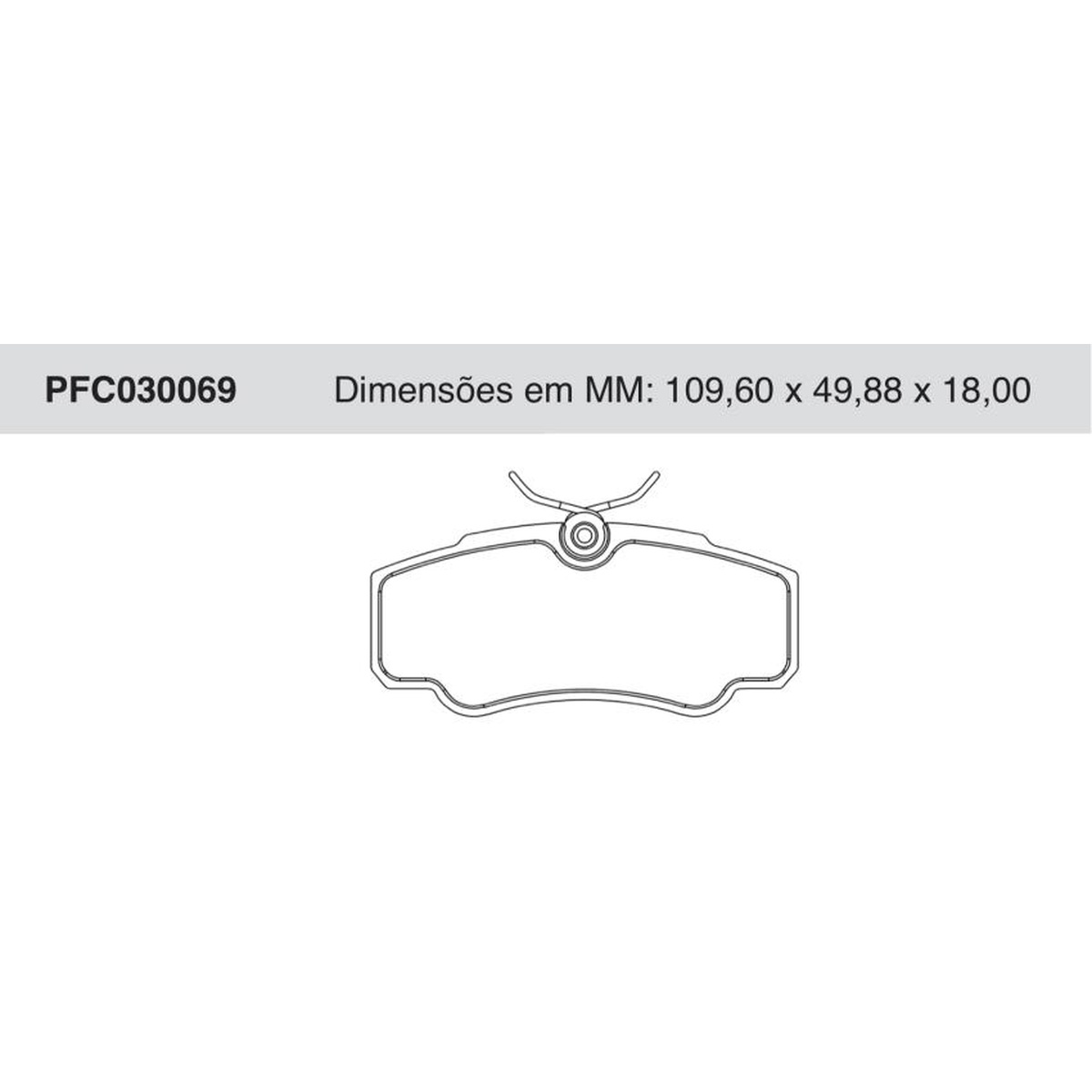 Jogo De Pastilha De Freio Traseira - Cofap - PFC030069