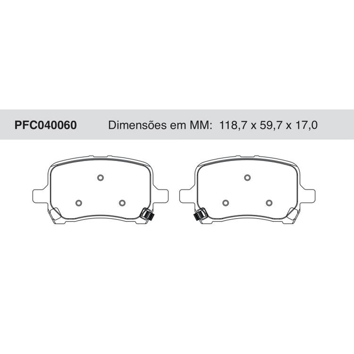 Jogo de Pastilha de Freio Dianteira para Chevrolet Malibu - Cofap - PFC040060