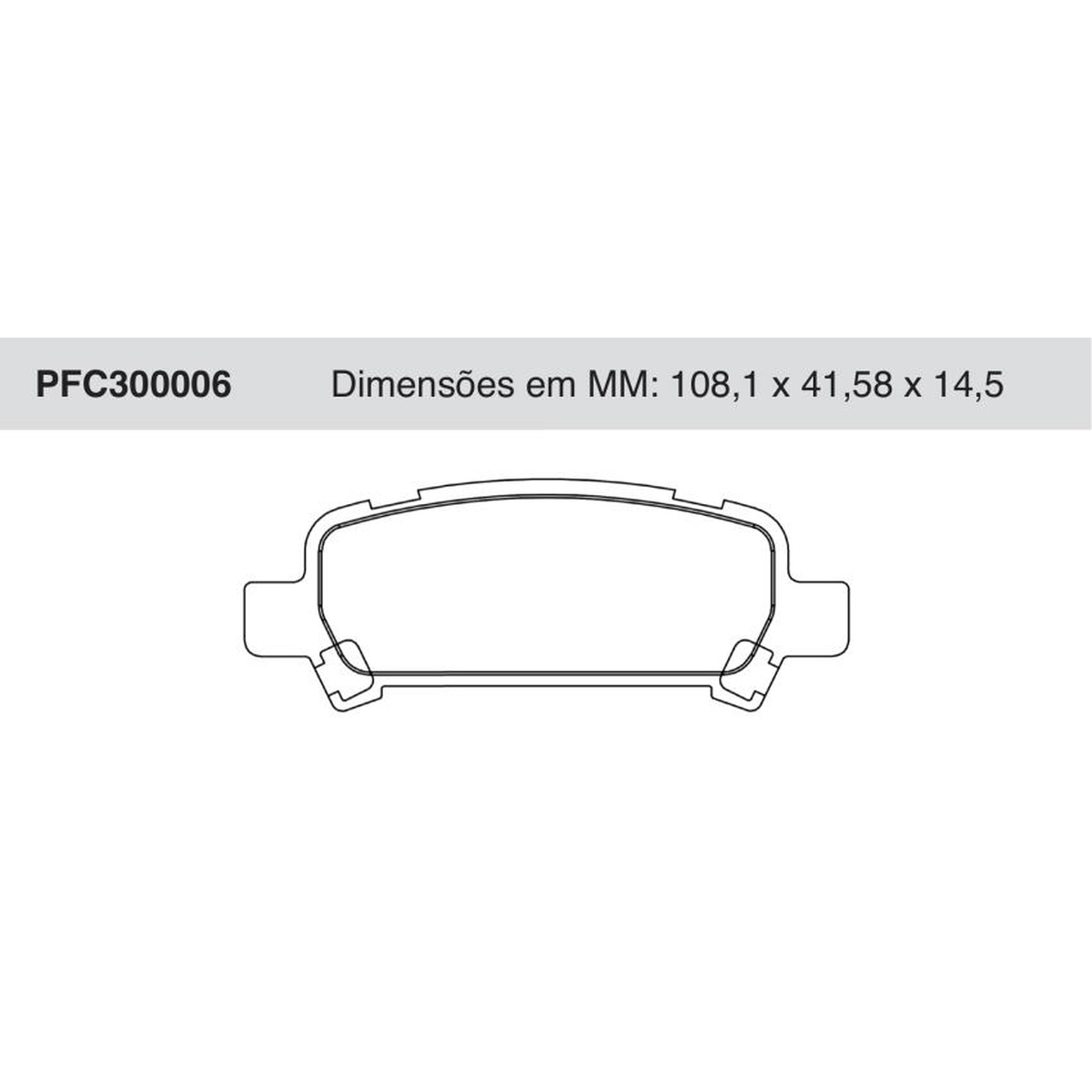 Jogo de Pastilha de Freio Traseira para Subaru Forester e Impreza - Cofap - PFC300006
