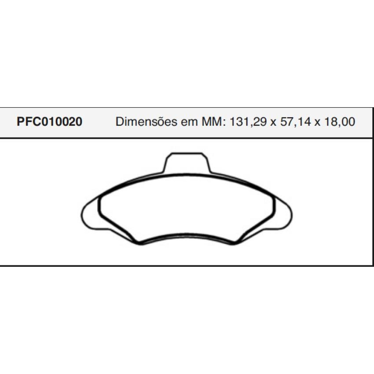 Jogo De Pastilha De Freio Dianteira - Cofap - PFC010020