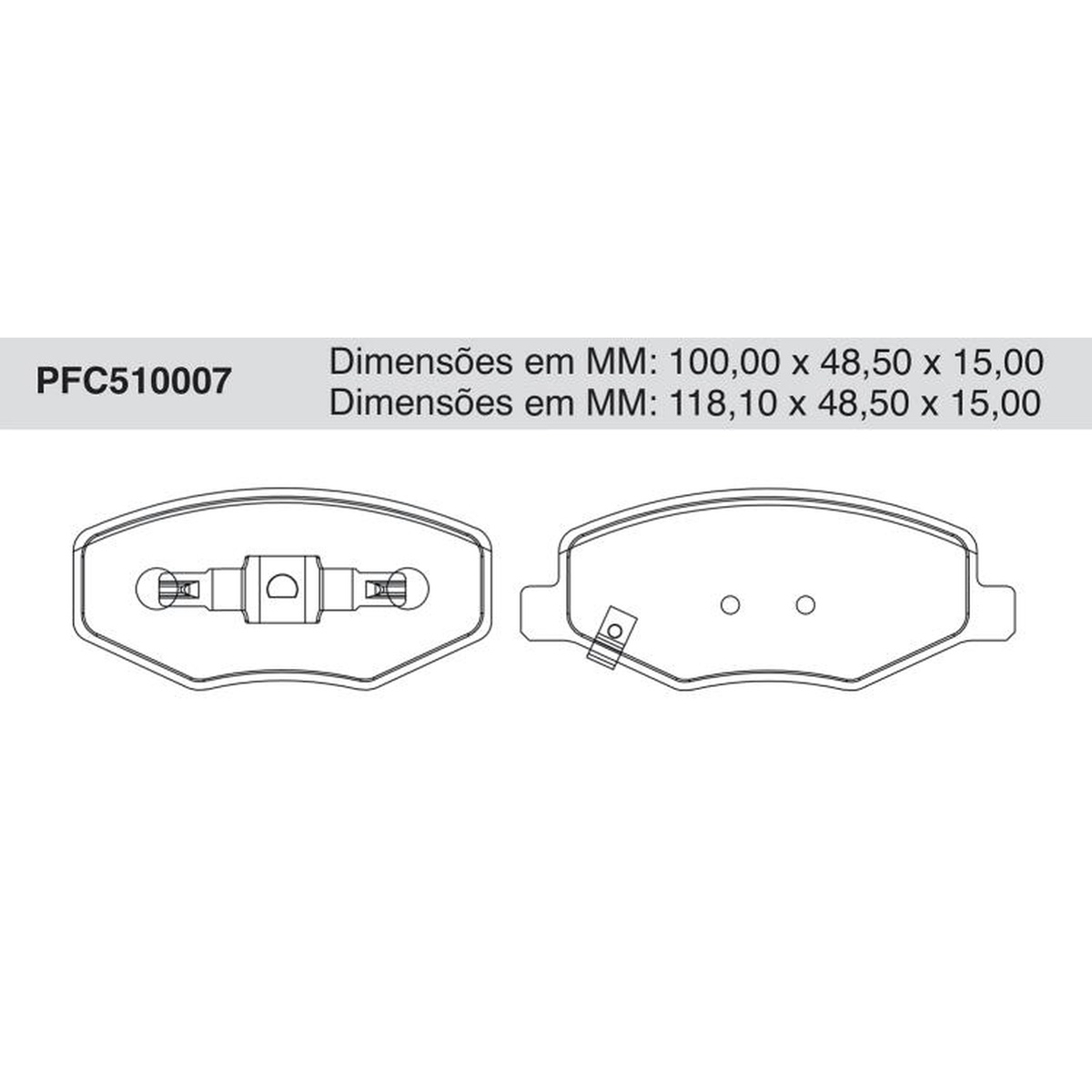 Jogo de Pastilha de Freio Dianteira para Chery FACE e S-18 - Cofap - PFC510007