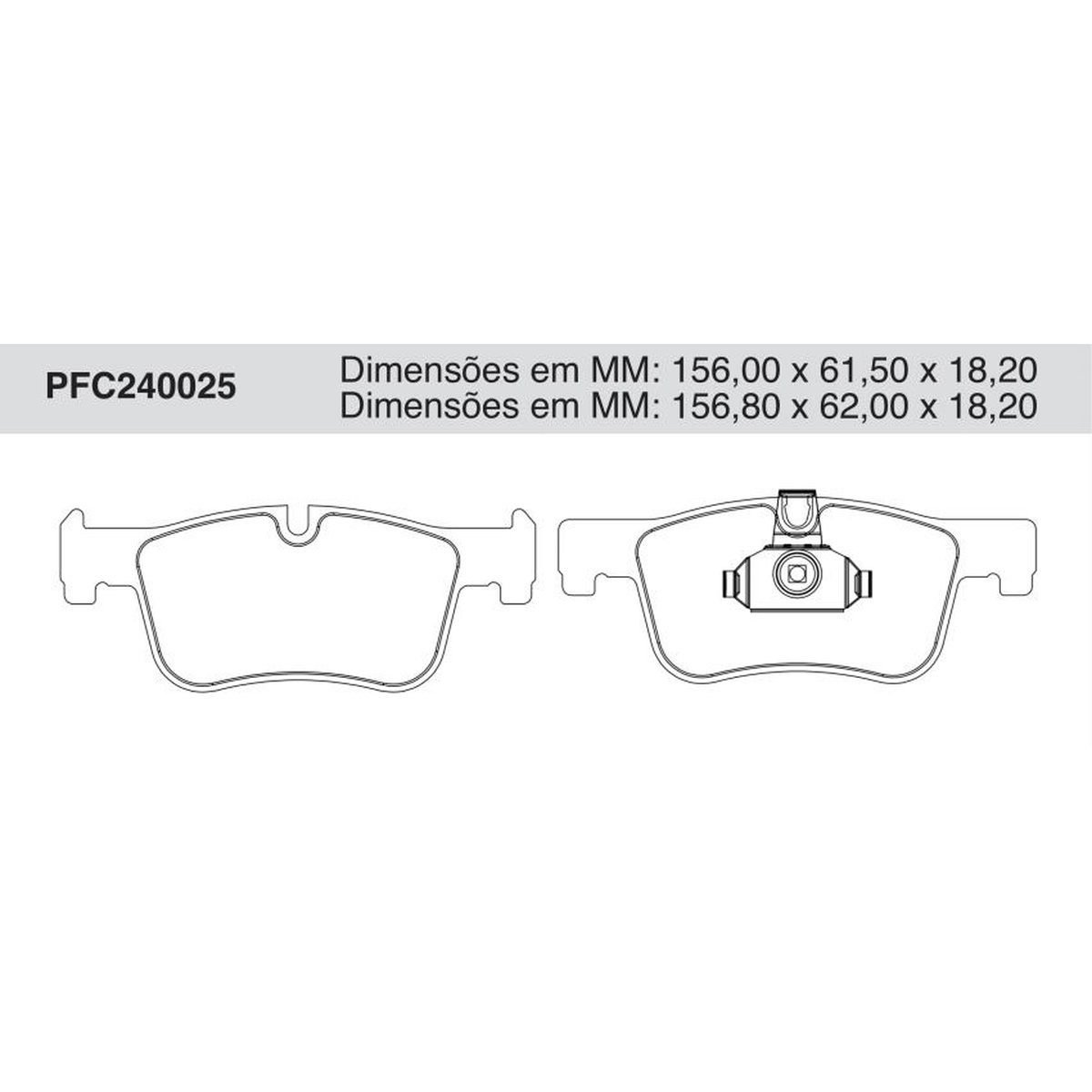 Jogo De Pastilha De Freio Dianteira - Cofap - PFC240025