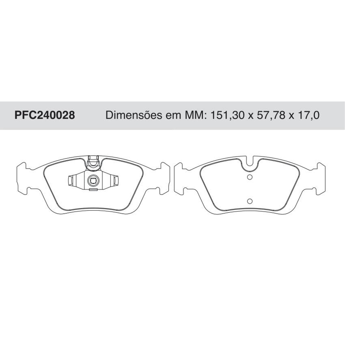Jogo de Pastilha de Freio Dianteira para BMW 120i e 320i - Cofap - PFC240028
