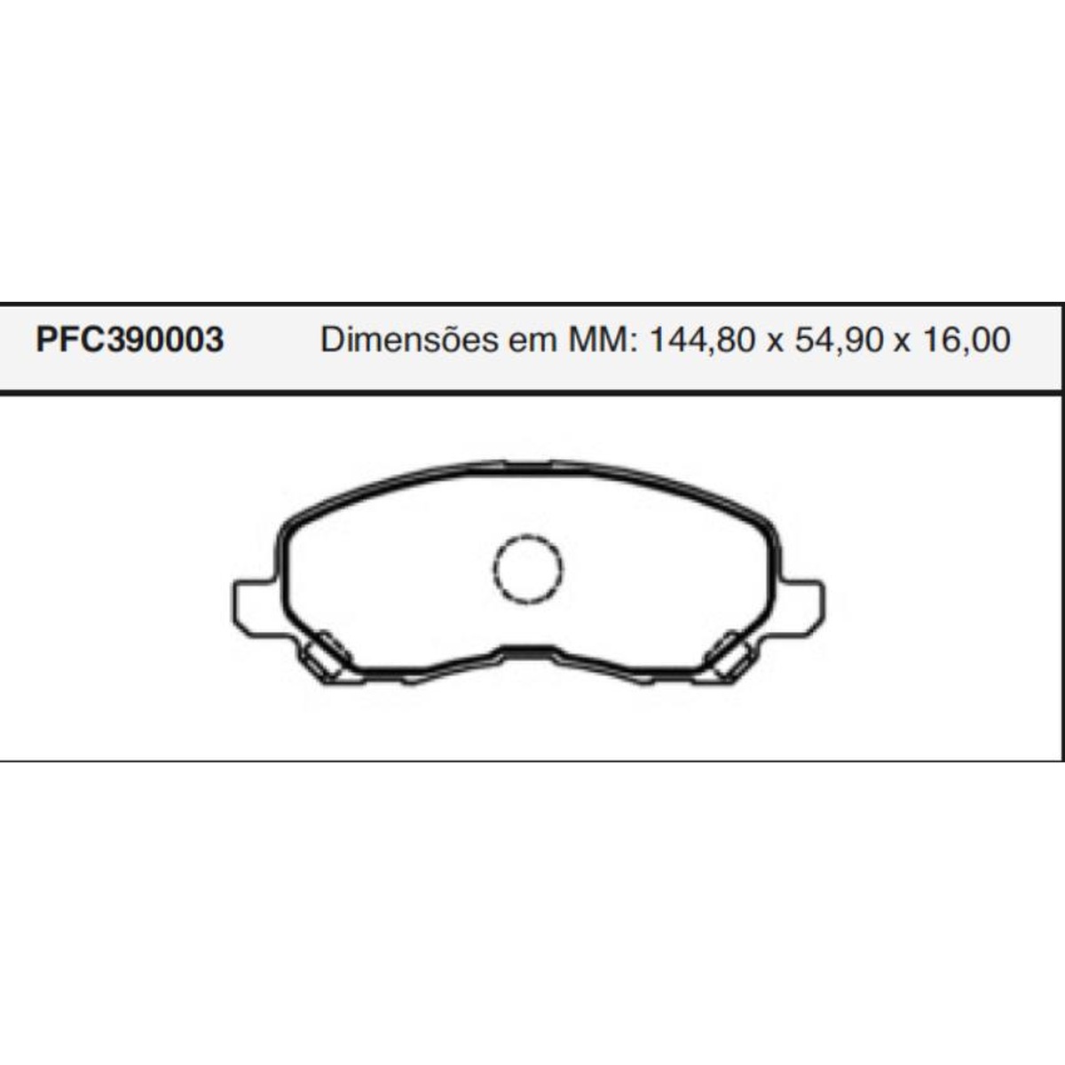 Jogo de Pastilha de Freio Dianteira para Mitsubishi Airtrek - Cofap - PFC390003