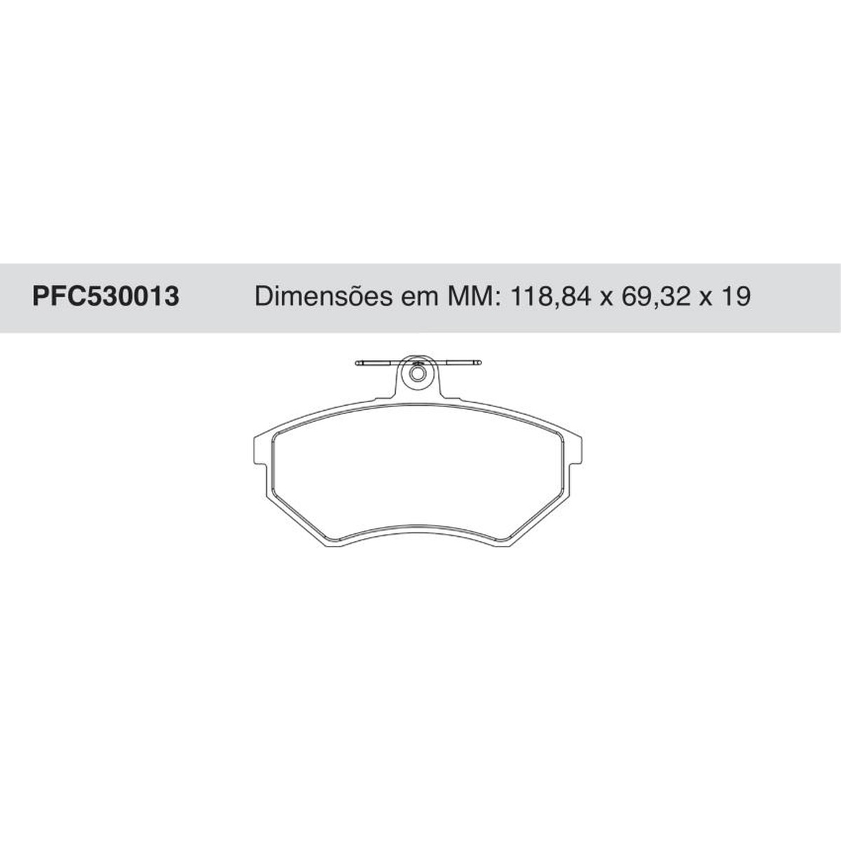 Jogo de Pastilhas de Freio Dianteiras - Cofap - PFC530013