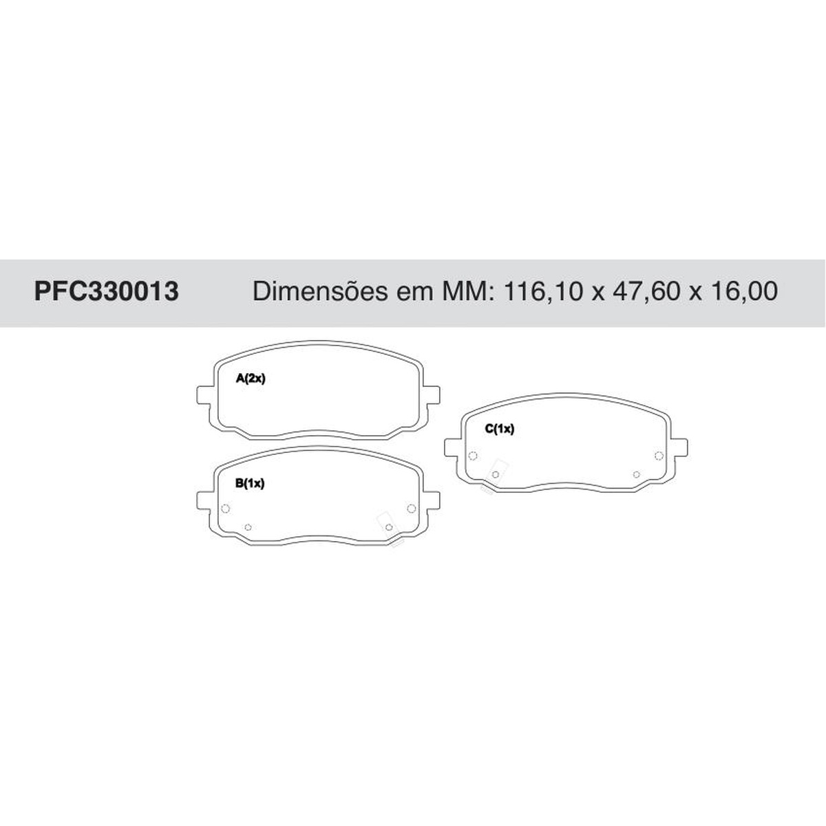 Jogo de Pastilha de Freio Dianteira para KIA Picanto - Cofap - PFC330013
