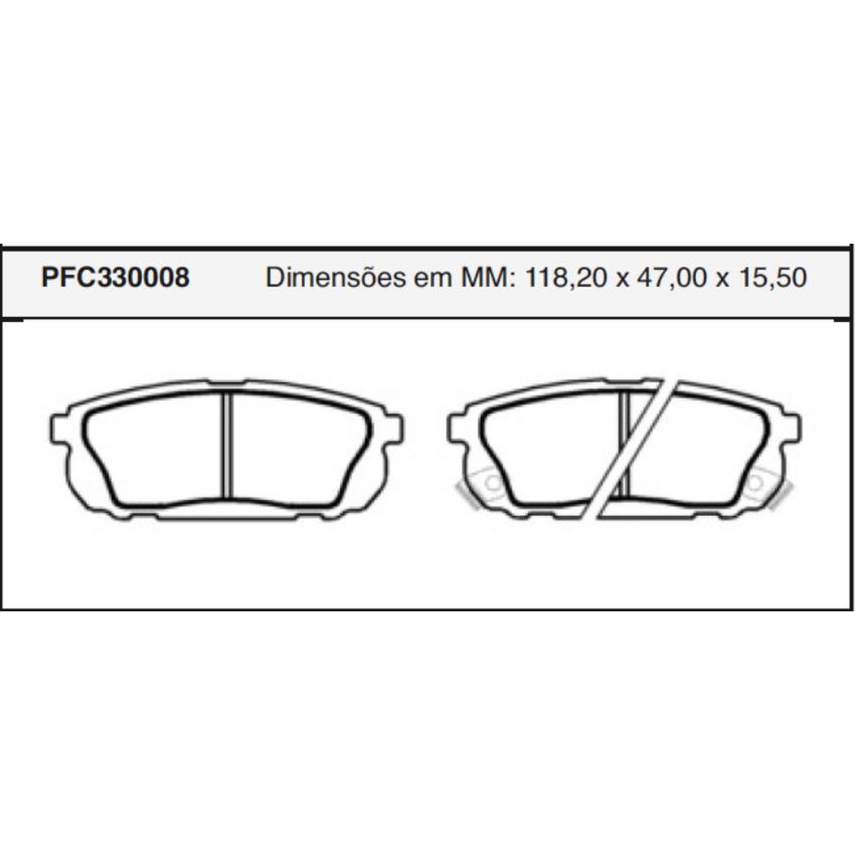 Jogo de Pastilha de Freio Traseira para KIA Sorento - Cofap - PFC330008