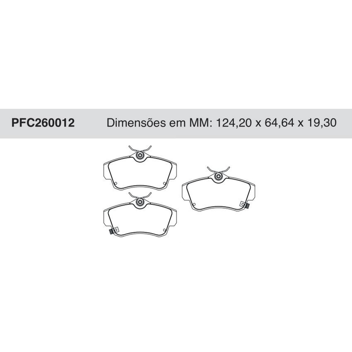 Jogo de Pastilha de Freio Dianteira para Chrysler PT Cruiser - Cofap - PFC260012