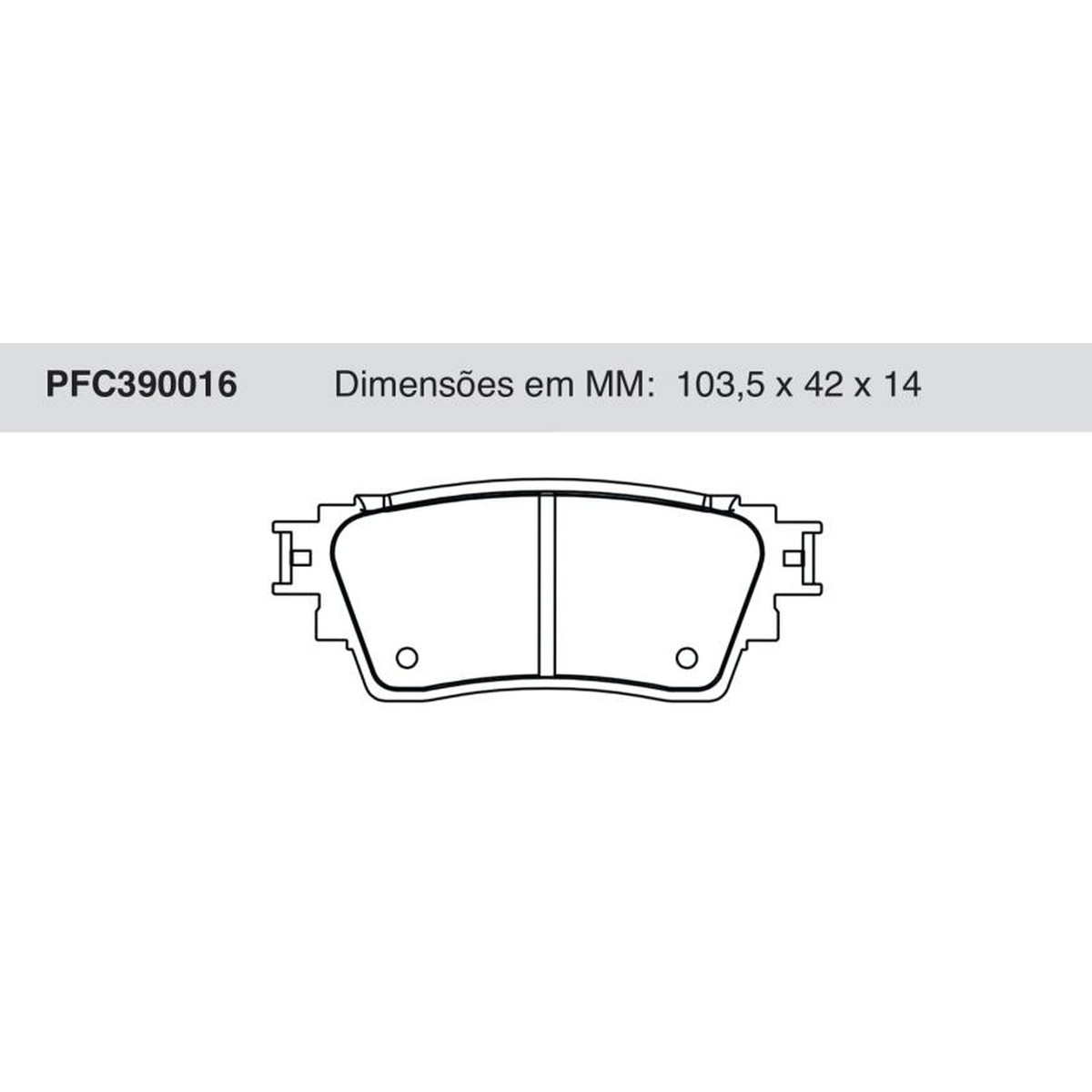 Jogo de Pastilha de Freio Traseira para Mitsubishi Eclipse Cross e Outlander - Cofap - PFC390016