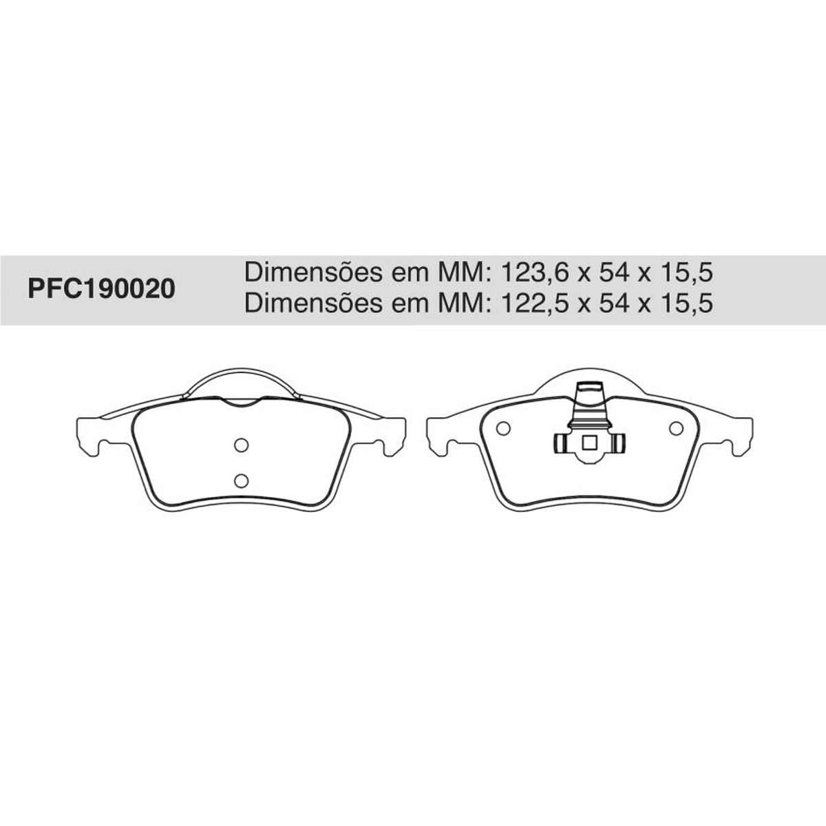Jogo De Pastilha De Freio Traseira - Cofap - PFC190020
