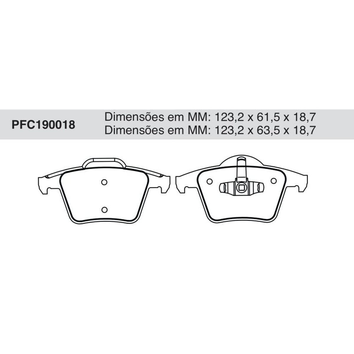 Jogo de Pastilha de Freio Traseira para Volvo XC90 - Cofap - PFC190018