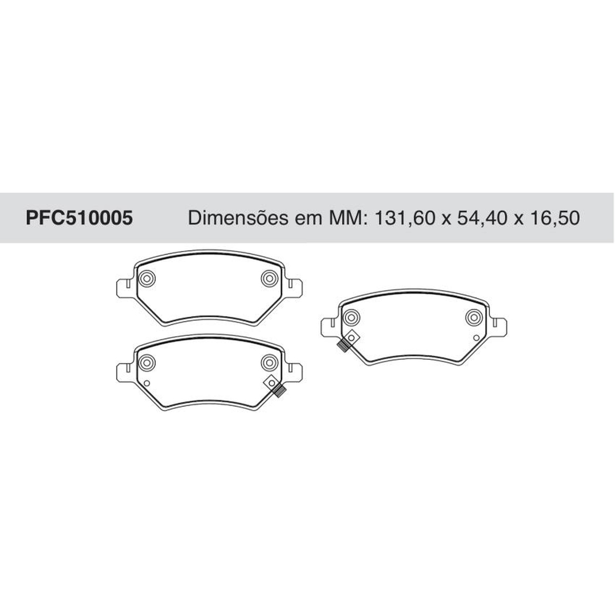 Jogo de Pastilha de Freio Dianteira para Chery Tiggo 2 - Cofap - PFC510005