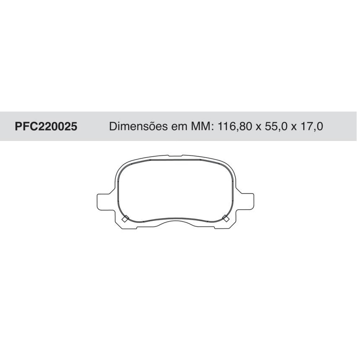 Jogo de Pastilha de Freio Dianteira para Toyota Corolla - Cofap - PFC220025