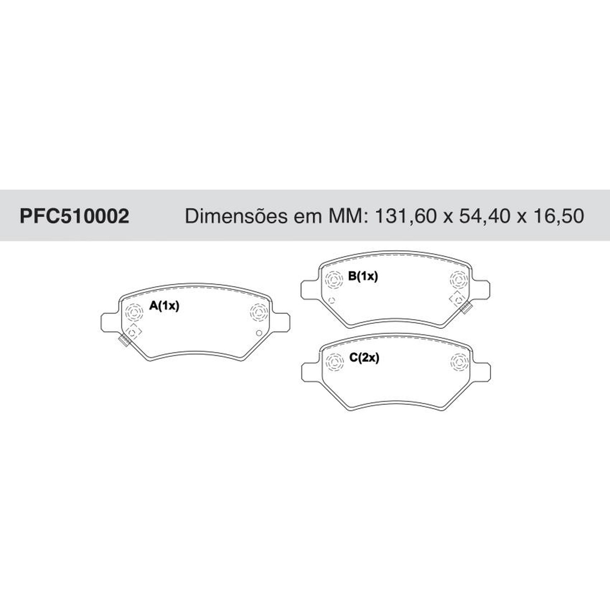 Jogo De Pastilha De Freio Dianteira - Cofap - PFC510002