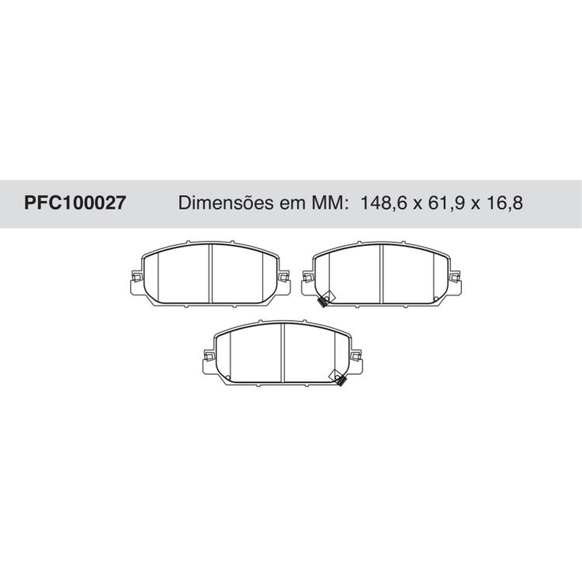 Jogo de Pastilha de Freio Dianteira para Honda CR-V - Cofap - PFC100027