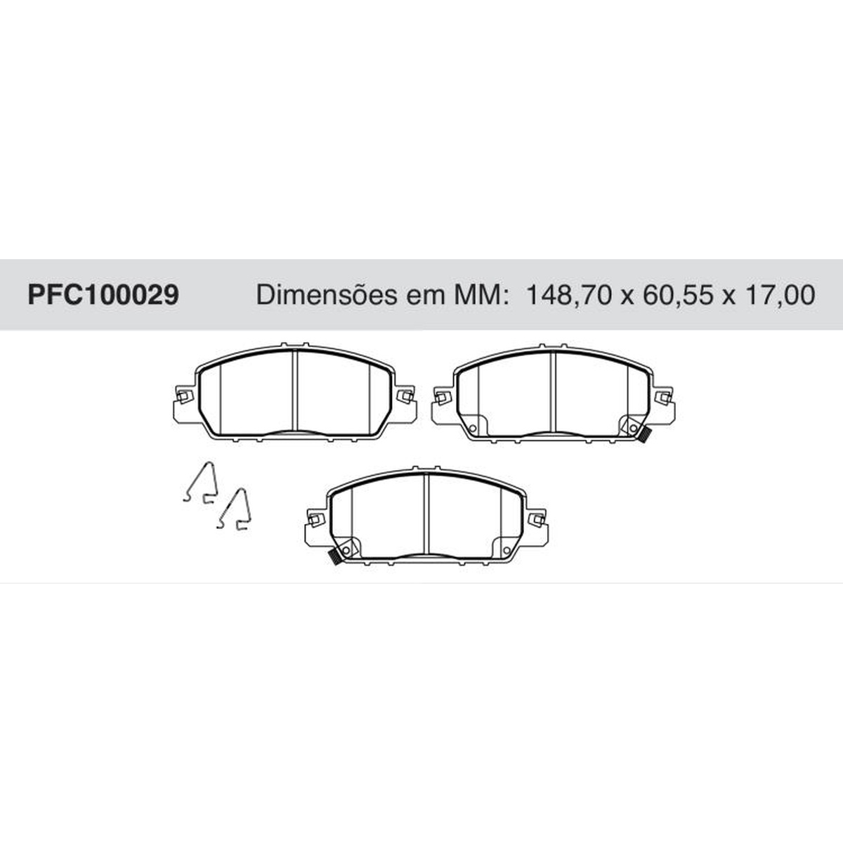 Jogo de Pastilha de Freio Dianteira Cerâmica para Honda Civic - Cofap - PFC100029
