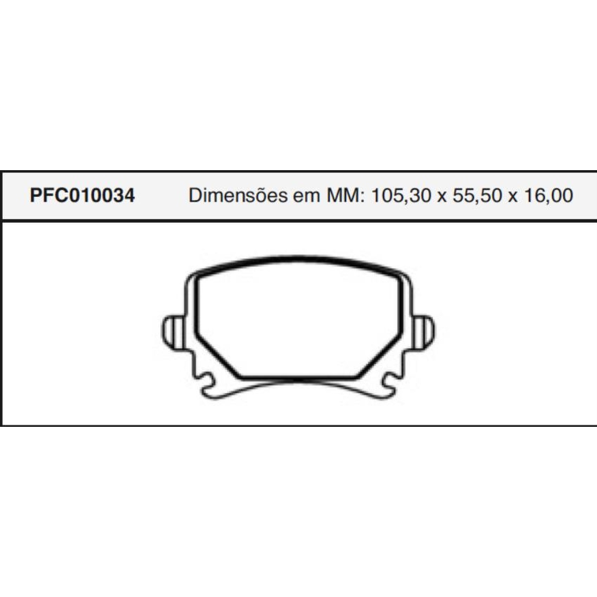 Jogo De Pastilha De Freio Traseira - Cofap - PFC010034