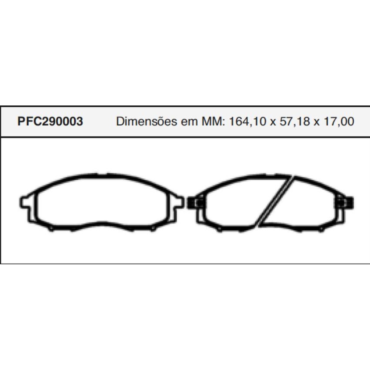 Jogo de Pastilha de Freio Dianteira para Nissan X-TERRA - Cofap - PFC290003